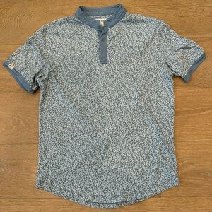 Mantra Catalyst Polo Mantra Collar Shirt Blue and White Size M